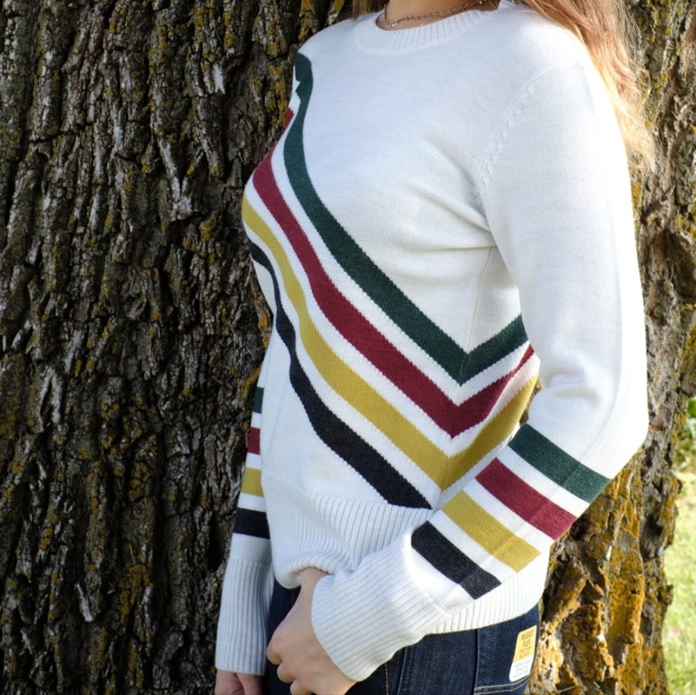 Pendleton 100% Merino Wool Glacier Stripe Sweater, XL